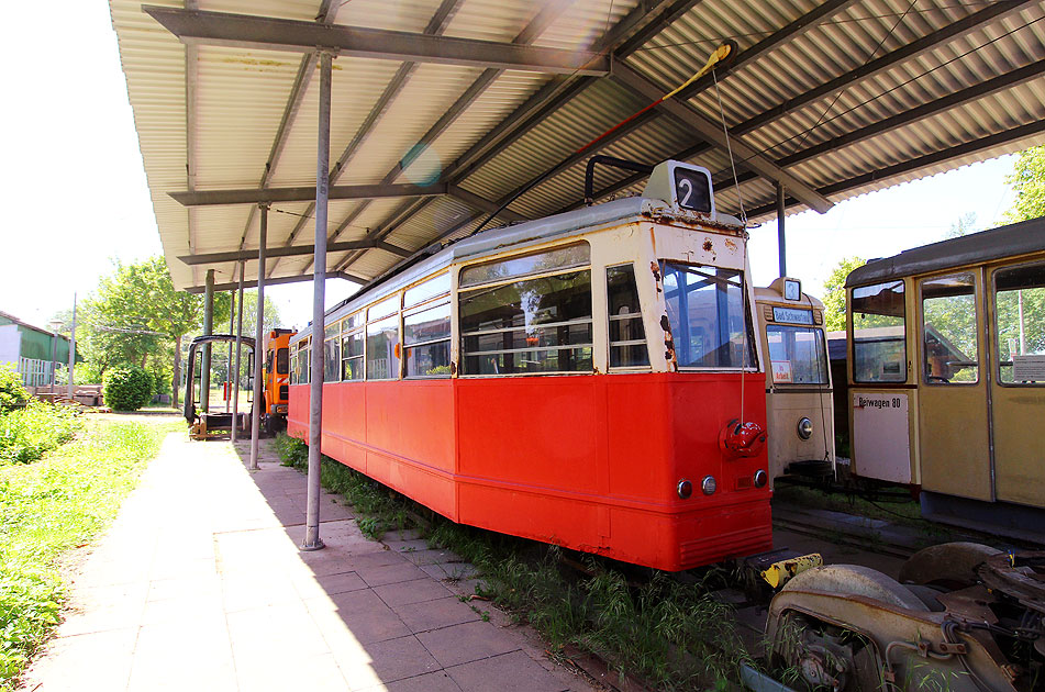 Die Hamburger Straßenbahn der V6E am Schönberger Strand