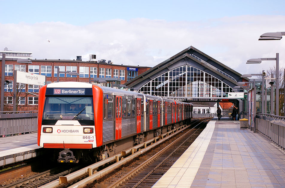 Der DT3 der Hamburger Hochbahn