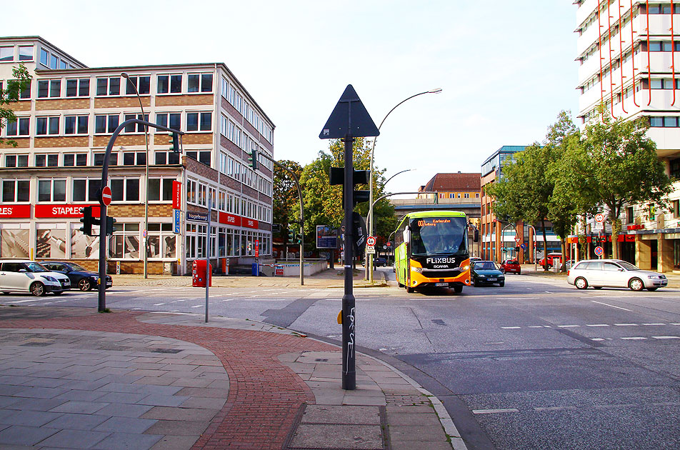 Die Haltestelle Spaldingstraße der Hamburger UBahn