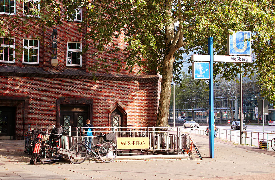 Die U-Bahn-Haltestelle Meßberg in Hamburg