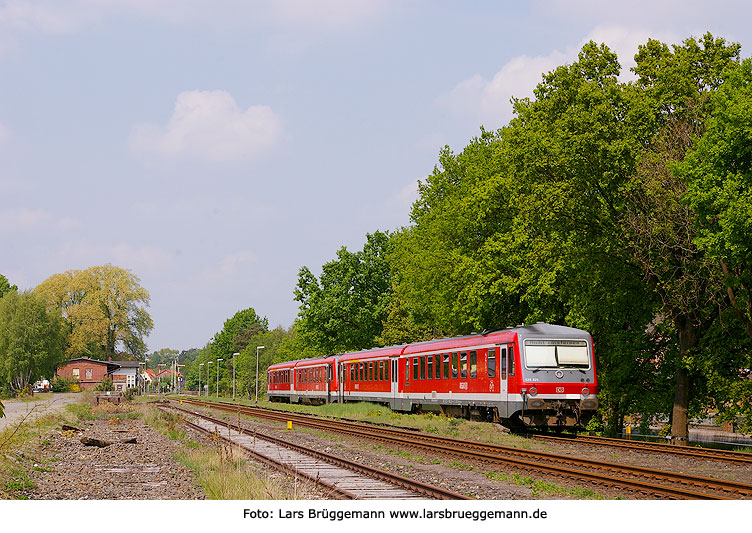 Der Bahnhof Schneverdingen an der Heidebahn