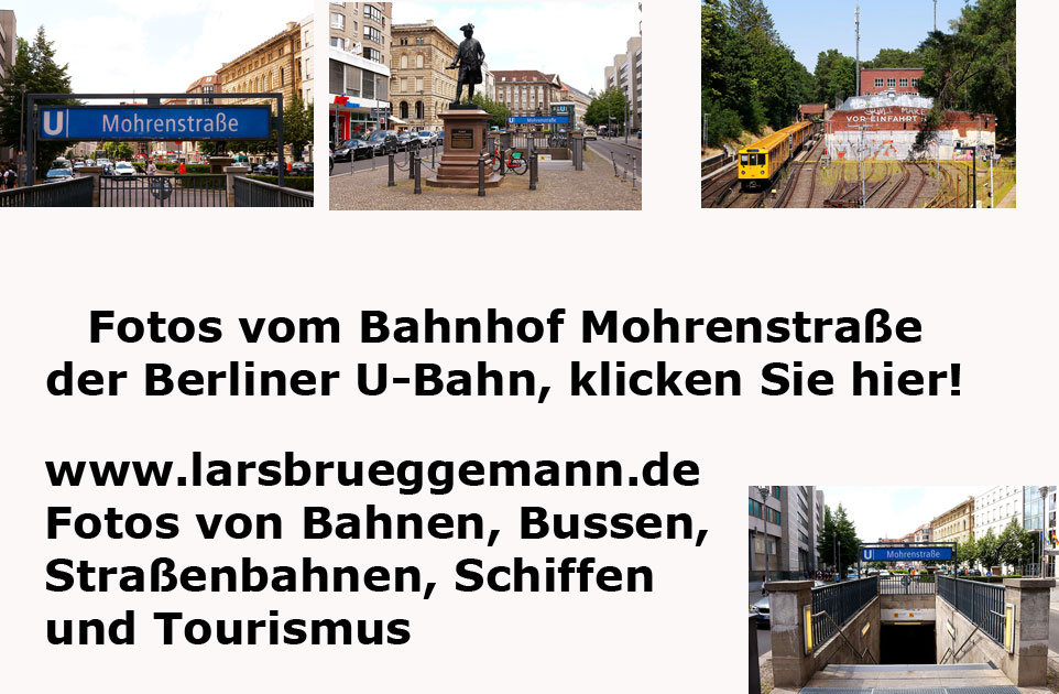 Der Bahnhof Mohrenstraße der Berliner U-Bahn