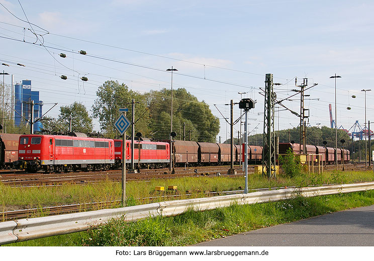 DB Baureihe 151 mit einem Erzzug nach Salzgitter