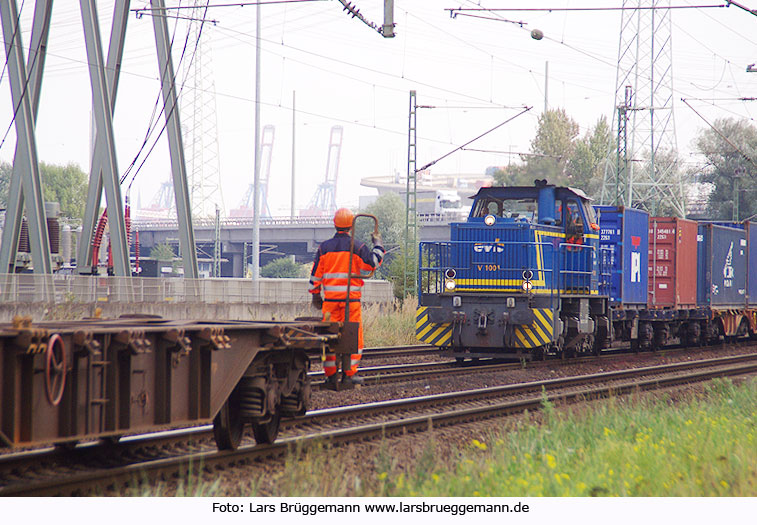 EVB 1001 Rangierlok im Hamburger Hafen