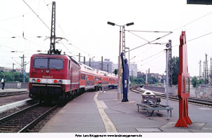 DB Baureihe 143 in Halle an der Saale Hbf