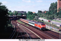 DB Baureihe 218 - Lok 218 347 - Hamburg Berliner Tor