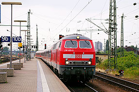 DB Baureihe 218 - 218 481 in Mannheim Hbf