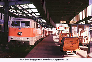 DB Baureihe 111 in Duisburg Hbf