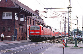 DB Baureihe 143 in Stralsund Hbf