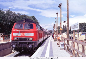 DB Baureihe 218 - Lok 218 336 - Bahnhof Hamburg-Wandsbek Ost
