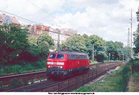 DB Baureihe 218 auf der Verbindungsbahn