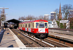 Der Partywagen Hanseat von der Hamburger Hochbahn - die rollende Kneipe