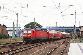 DB Baureihe 143 im Bahnhof Bergen auf Rügen