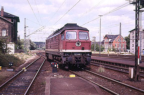 DR Baureihe 132 im Grenzbahnhof Helmstedt