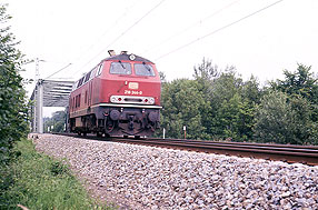 DB Baureihe 218 zwischen Übersee und Bergen