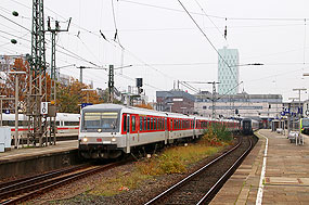 Drei Triebwagen der Baureihe 628 in Hamburg-Altona