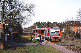 DB Baureihe 628 im Bahnhof Handeloh