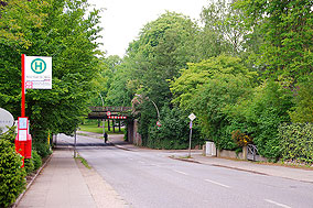 Die Haltestelle Baron-Vogt-Straße in Hamburg