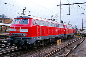 DB Baureihe 218 in Hannover Hbf