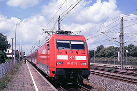 DB Baureihe 101 im Bahnhof Büchen