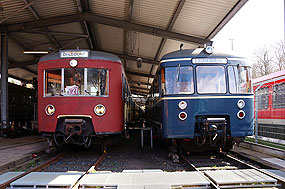 Der 471 001 und 470 137 im Eisenbahnmuseum Aumühle