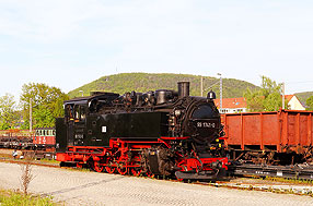 Die 99 1741-0 in Freital-Hainsberg