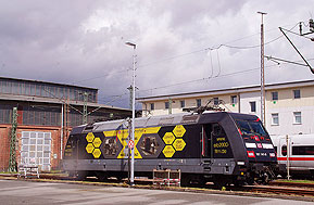 Die 101 141-0 im Bw Hamburg-Eidelstedt