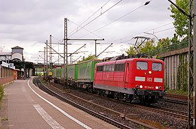 Die 151 046-2 im Bahnhof Hamburg-Harburg
