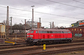 Die 218 396-0 im Bw Hannover Hbf