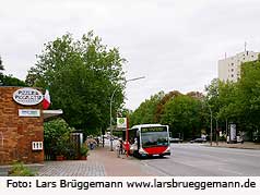 Hochbahn Bus an der Haltestelle Paul-Roosen-Straße in Altona Altstadt