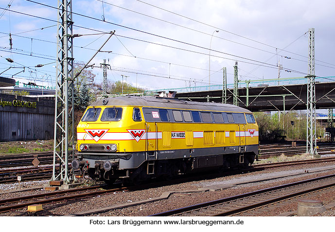 Die Baureihe 216 von Wiebe n Hamburg-Harburg
