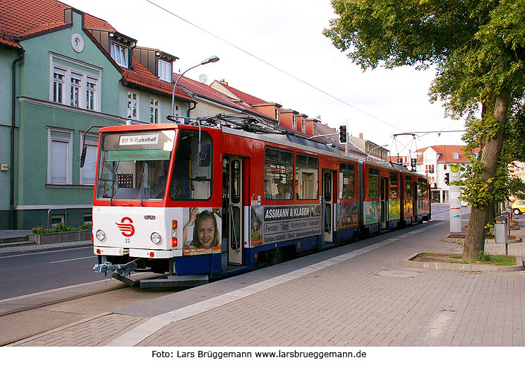 Die Strausberger Eisenbahn an der Haltestelle Lustgarten