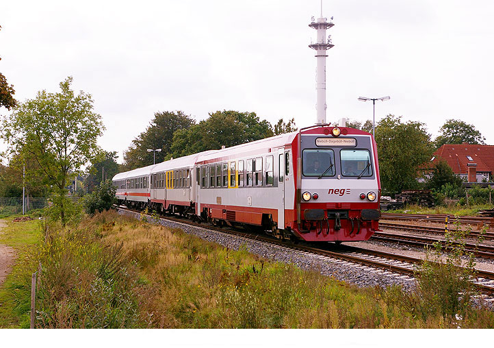 Der Bahnhof Niebüll an der Marschbahn in SchleswigHolstein