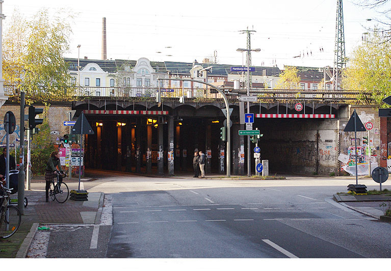 Der Lessingtunnel unter dem Bahnhof Hamburg-Altona