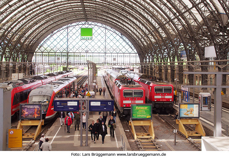 Dresen Hauptbahnhof Bahnhofshalle