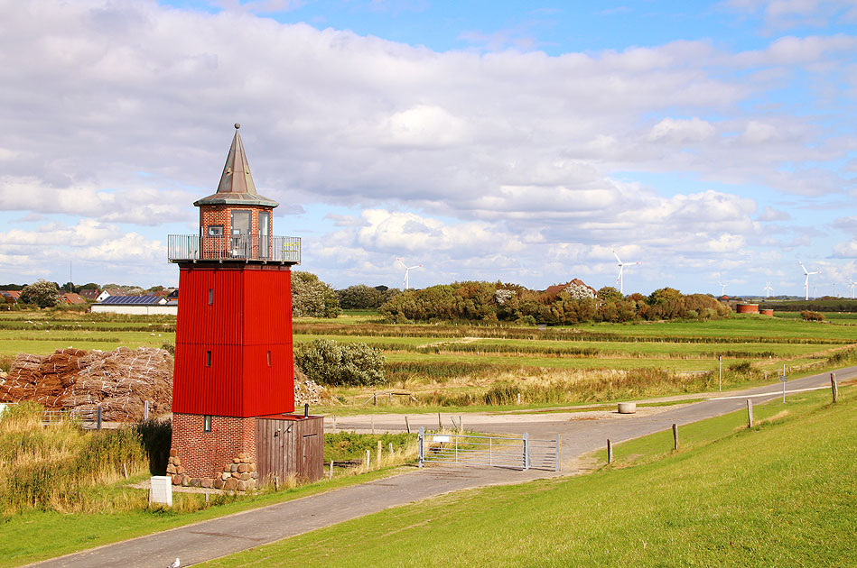 Der Leuchtturm von Dagebüll an der Nordsee in Nordfriesland