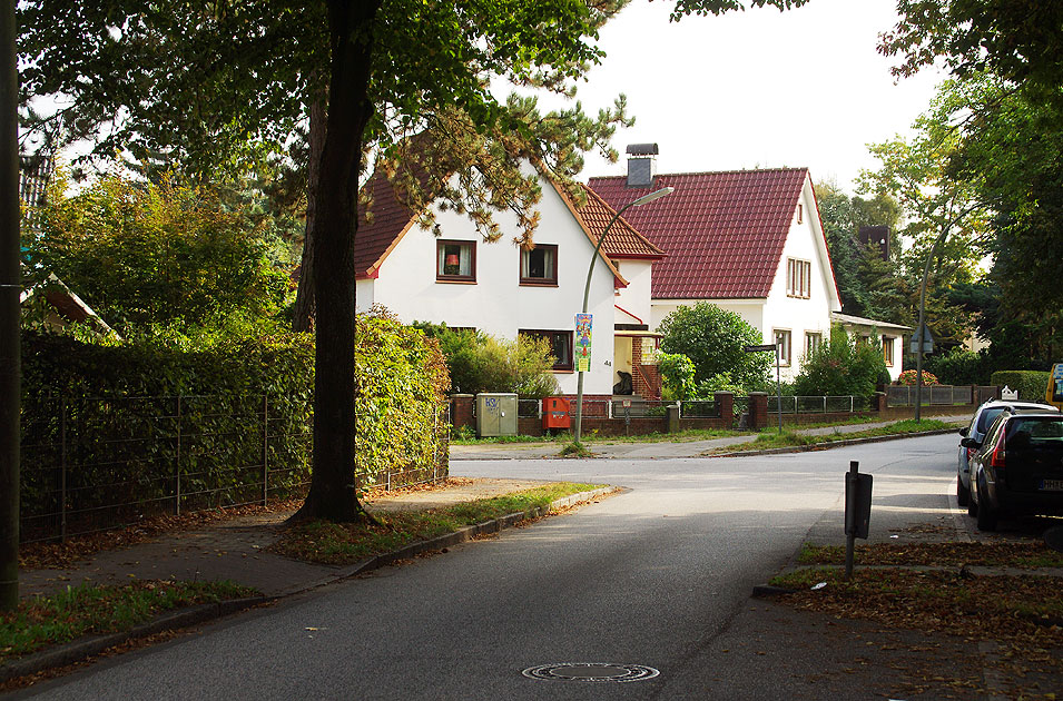 Die Ecke Thormannstieg / Furtweg in Hamburg-Eidelstedt