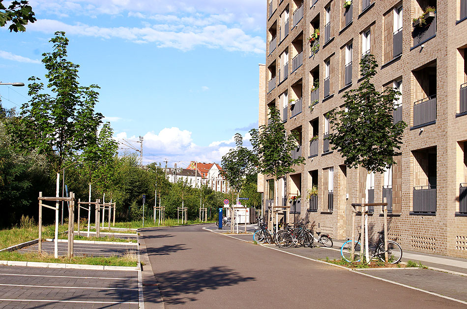 Die Glückel-von-Hameln-Straße in der Neuen Mitte Altona