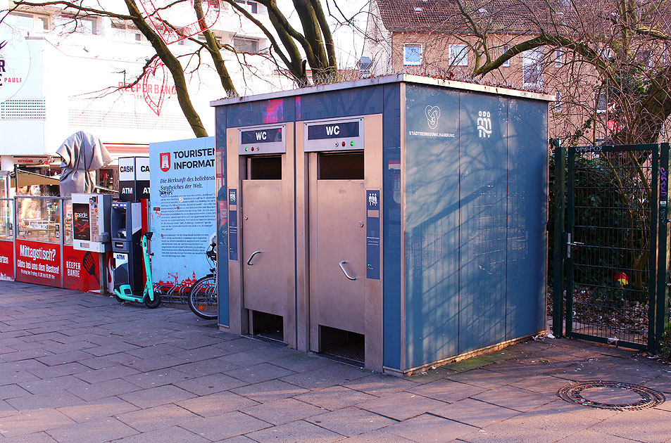 Kostenlose Toilette auf der Reeperbahn in Hamburg