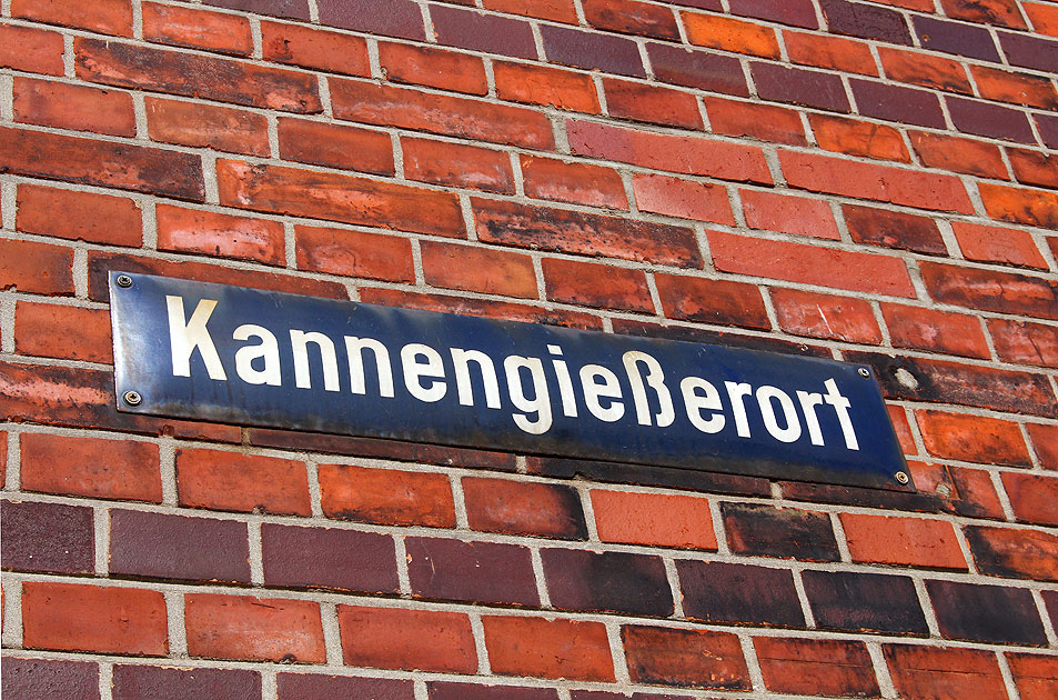 Der  Kannengie&szlig;erort in der Hamburger Speicherstadt