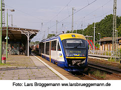 Ein Siemens Desiro der Märkischen Regiobahn im Bahnhof Berlin Wannsee