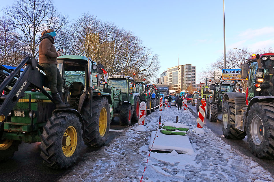 Bauerndemo in Hamburg am 