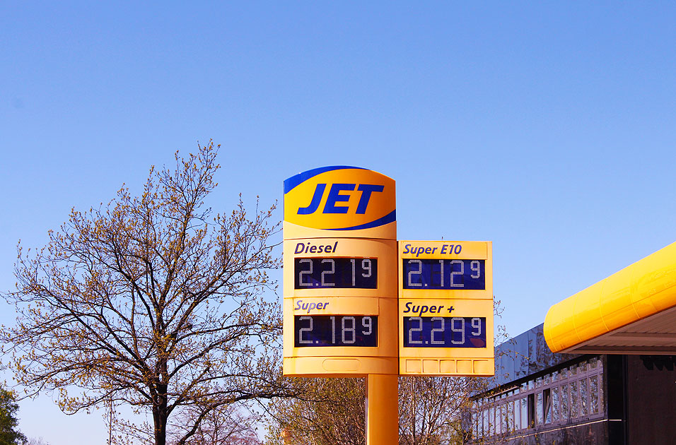 Benzinpreise in Hamburg-Osdorf an einer Tankstelle