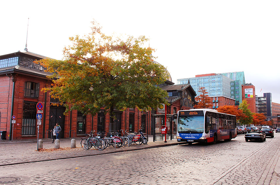 Die Haltestelle Fischauktionshalle in Hamburg