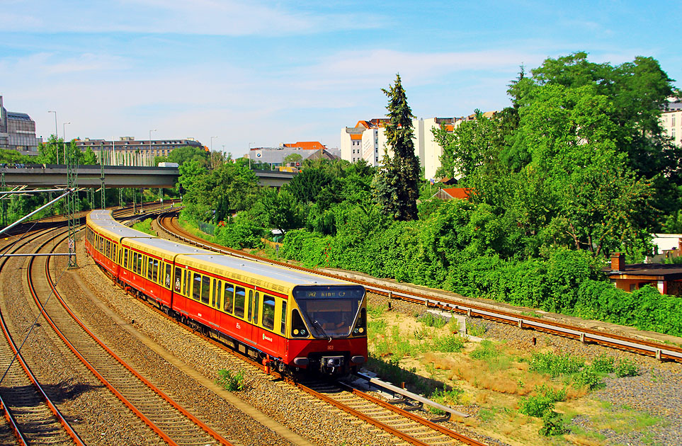 DB Baureihe 480 der S-Bahn Berlin auf der Ringbahn in Berlin