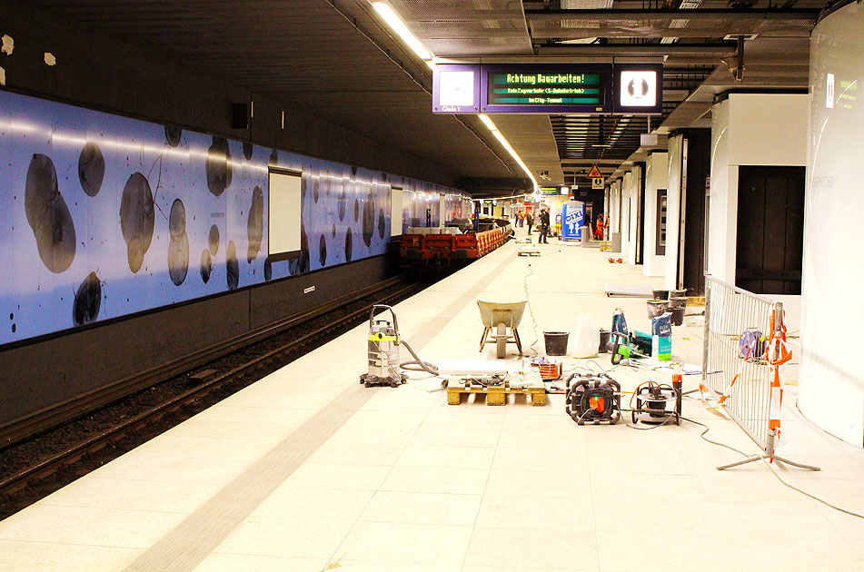 Modernisierungsarbeiten im Bahnhof Hamburg Jungfernstieg