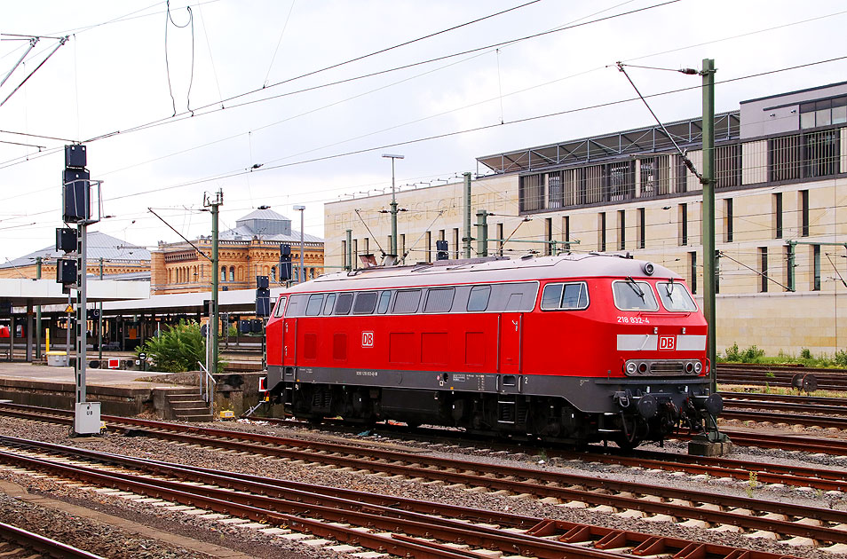 DB Baureihe 218 in Hannover Hbf