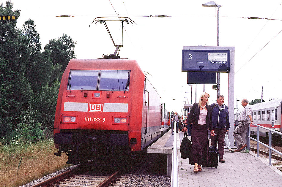 Der Bahnhof Binz auf Rügen 