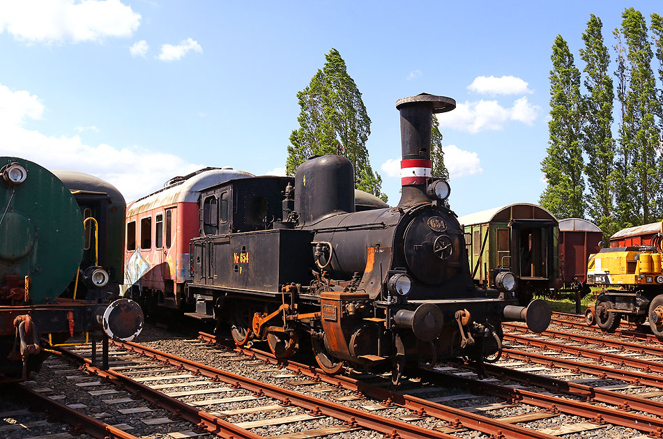 Die DSB Dampflok 654 der Baureihe F