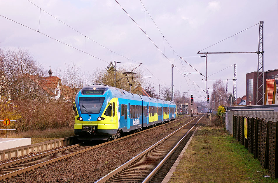 Die Westfalenbahn im Bahnhof Kirchlengern